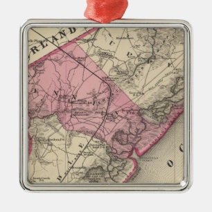 Cape May County, NJ Metal Tree Decoration