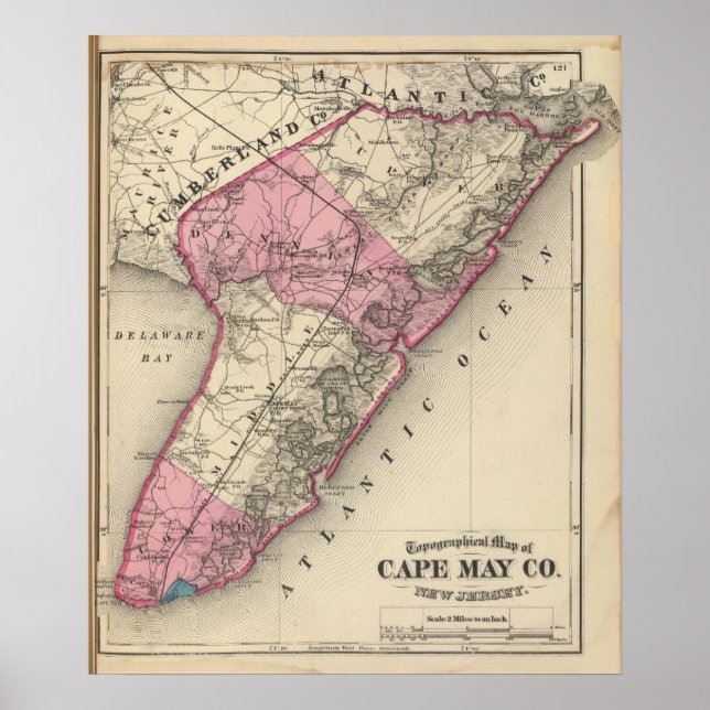 Cape May County, NJ Poster (Front)