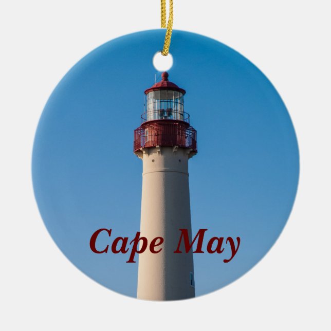 Cape May Light Ceramic Tree Decoration (Front)