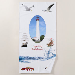 Cape May Lighthouse Beach Towel
