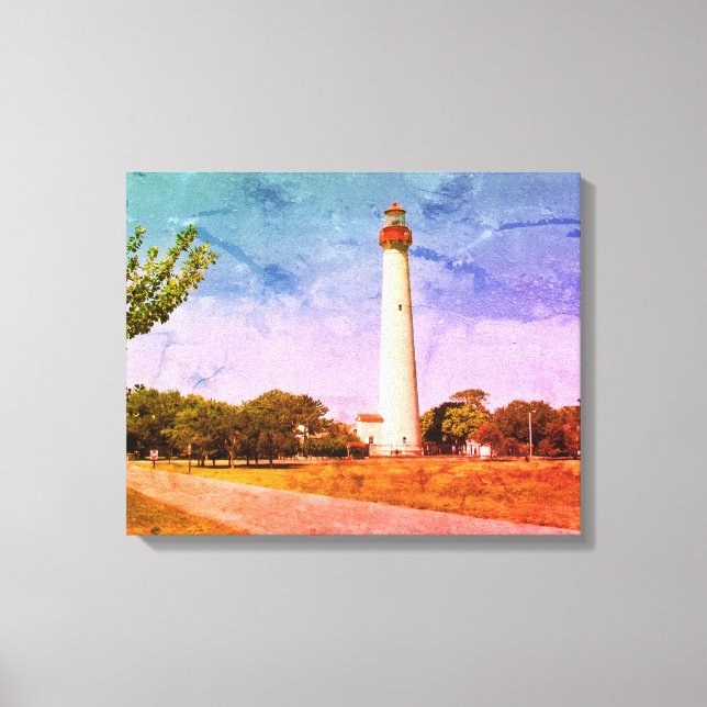Cape May Lighthouse Canvas Print (Front)