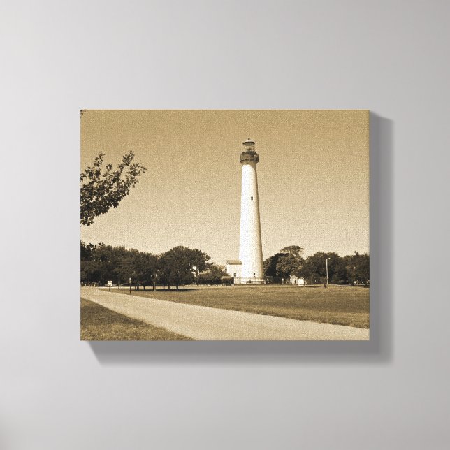 Cape May Lighthouse Canvas Print (Front)