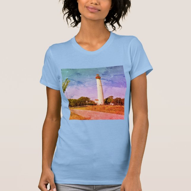 Cape May Lighthouse Canvas Print T-Shirt (Front)