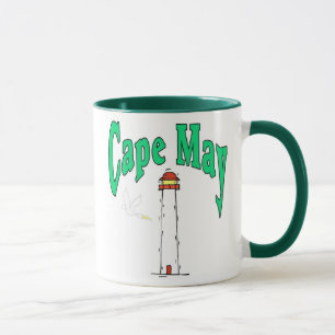 Cape May Lighthouse Cartoon Mug