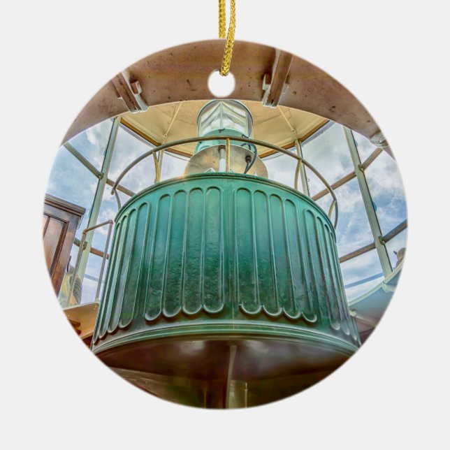Cape May Lighthouse Ceramic Tree Decoration (Front)
