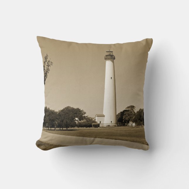 Cape May Lighthouse Cushion (Front)