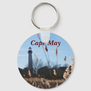 Cape May lighthouse Key Ring