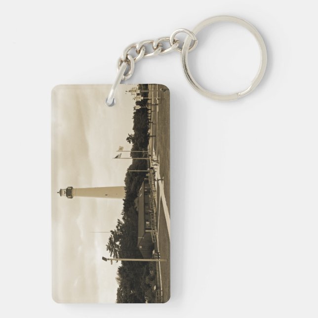 Cape May Lighthouse Key Ring (Back)