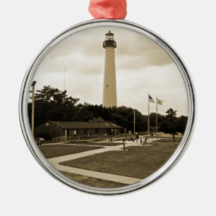 Cape May Lighthouse Metal Tree Decoration