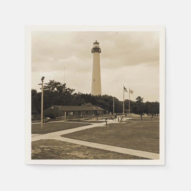 Cape May Lighthouse Napkin (Front)
