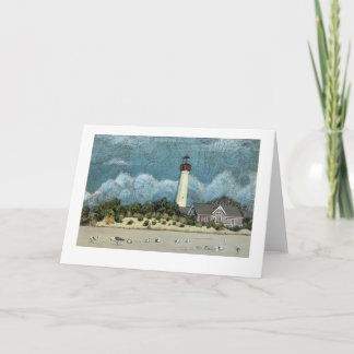 Cape May Lighthouse Painting, New Jersey Card