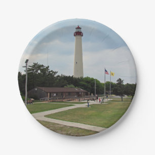 Cape May Lighthouse Paper Plate