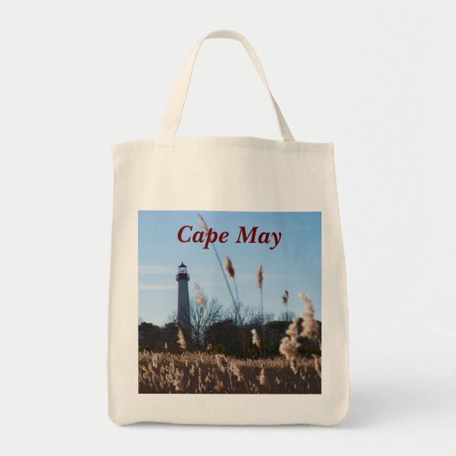 Cape May lighthouse Tote Bag (Front)