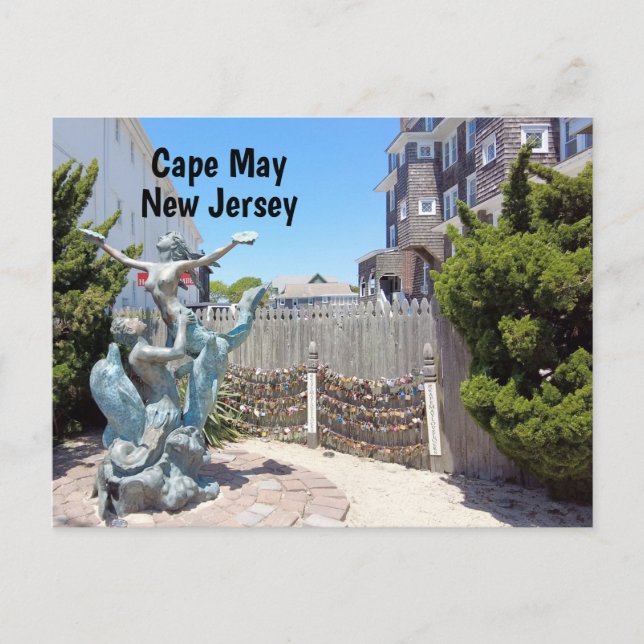 Cape May Love Locks Postcard (Front)
