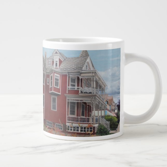 Cape May, New Jersey Large Coffee Mug (Right)