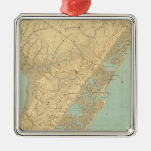 Cape May, New Jersey Metal Tree Decoration