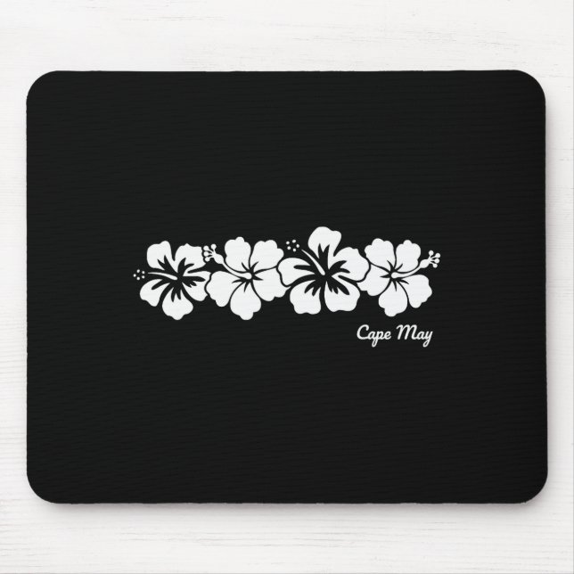 Cape May New Jersey Nj Hibiscus Flower Souvenir Me Mouse Mat (Front)