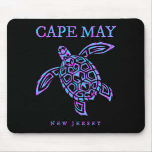 Cape May New Jersey NJ Sea Turtle Beach Vacation Mouse Mat