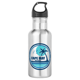 Cape May New Jersey Palm Tree Birds 532 Ml Water Bottle