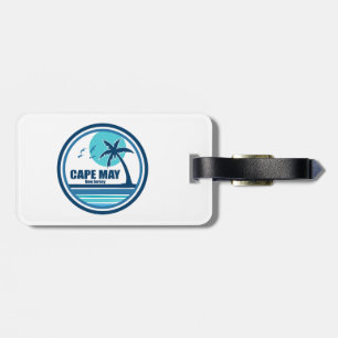 Cape May New Jersey Palm Tree Birds Luggage Tag