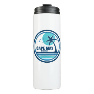 Cape May New Jersey Palm Tree Birds Thermal Tumbler