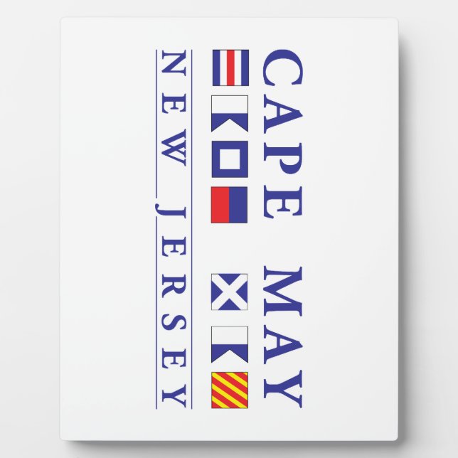 Cape May New Jersey Plaque (Front)