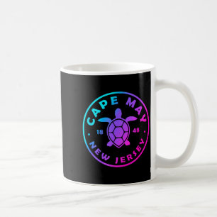Cape May New Jersey Sea Turtle Tie Dye Vacation  Coffee Mug