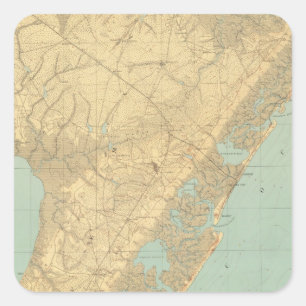 Cape May, New Jersey Square Sticker