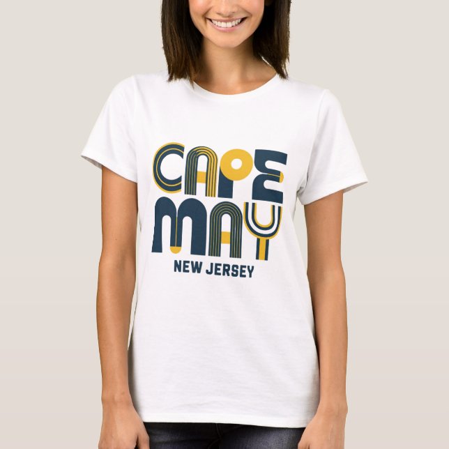 Cape May. New Jersey State T-Shirt (Front)
