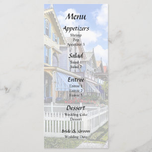 Cape May NJ - Colourful Victorian Street Menu