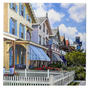 Cape May NJ - Colourful Victorian Street Tile