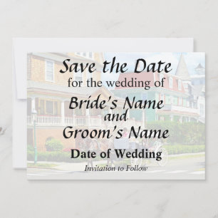 Cape May NJ Horse Drawn Carriage Save The Date