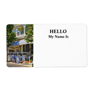 Cape May NJ – Man Walking His Goldendoodle