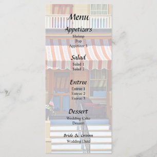 Cape May NJ - Porch With Wicker Chair Menu