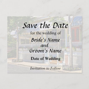 Cape May NJ – Restaurant on Jackson Street Announcement Postcard