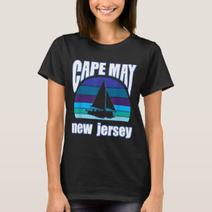 Cape May NJ Sailboat For New Jersey Summer Beach T-Shirt