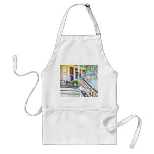 Cape May NJ - White Rocking Chair on Porch Standard Apron