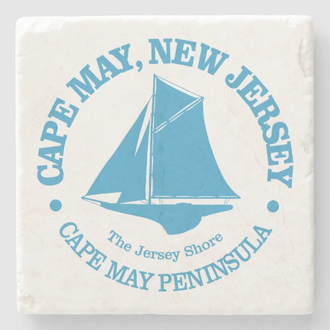 Cape May (sloop) Stone Coaster (Front)