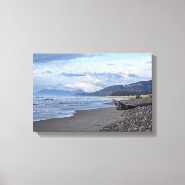 Cape Meares Beach, Facing North Canvas Print (Front)