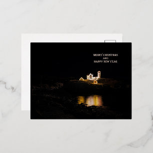 Cape Neddick Light Christmas Card