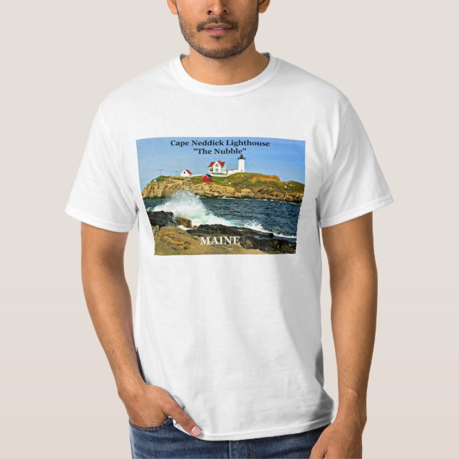 Cape Neddick, "the Nubble" Lighthouse T-Shirt (Front)