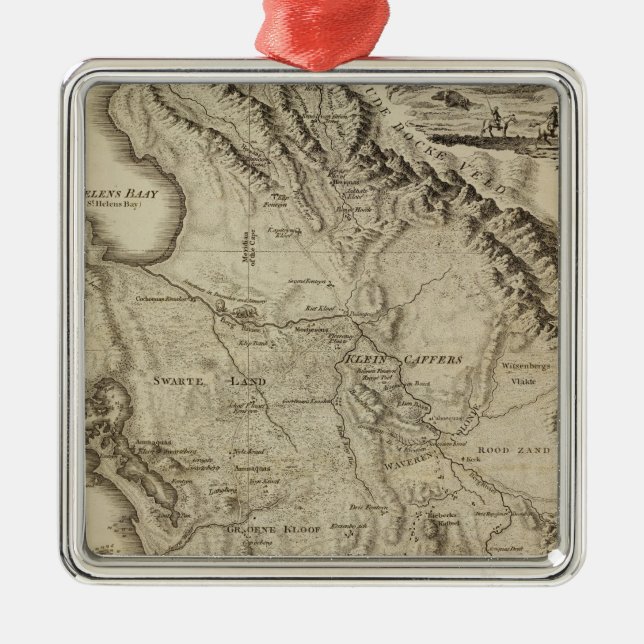 Cape of Good Hope 2 Metal Tree Decoration (Front)