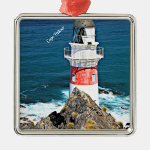 Cape Palliser Lighthouse, New Zealand Metal Tree Decoration