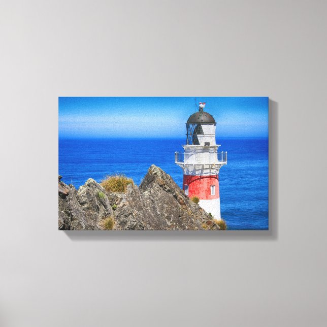 Cape Palliser New Zealand Lighthouse Canvas Print (Front)