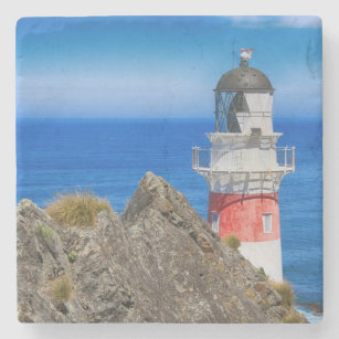 Cape Palliser New Zealand Lighthouse Stone Coaster