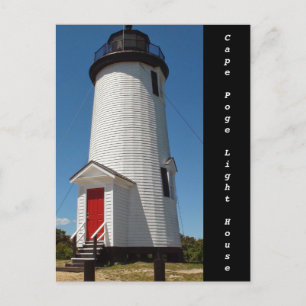 Cape Poge Light House on Chappaquidick Island Postcard