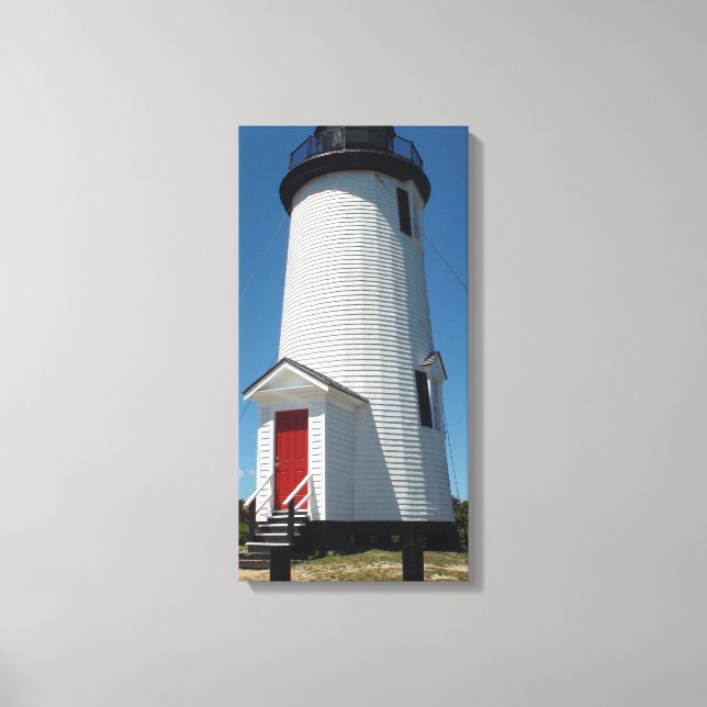 Cape Poge Light House on Martha's Vineyard Canvas Print (Front)