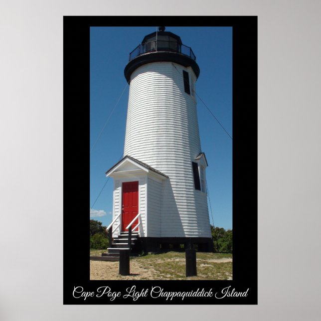 Cape Poge Light Lighthouse Chappaquiddick Island Poster (Front)