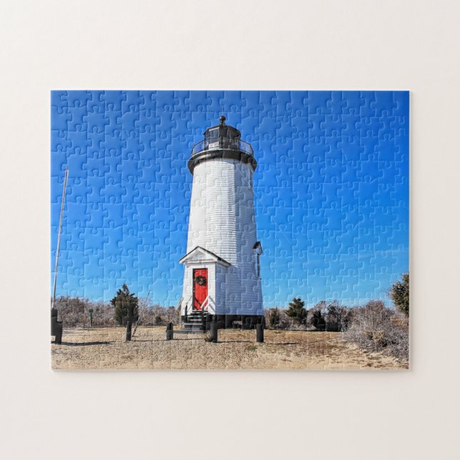 Cape Poge Lighthouse, Massachusetts Chappaquiddick Jigsaw Puzzle (Horizontal)