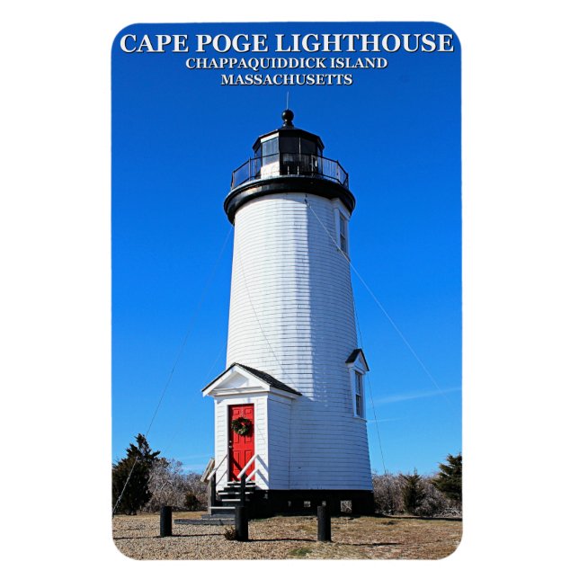 Cape Poge Lighthouse, Massachusetts Flexi Magnet (Vertical)